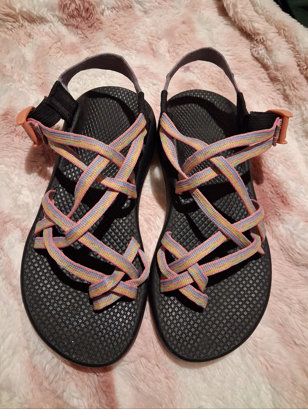 Chaco ZX2 Classic Womens Size 8 Sandals Ice Cream Pattern Pink J106868 Munchies